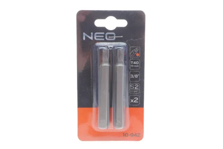 Біта 3/8" Torx T40 75 мм (к-кт 2 шт) NEO TOOLS 10-942