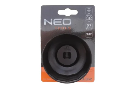 Насадка для заміни масляного фільтра 3/8" (d=67mm/14 граней) NEO TOOLS 11-362