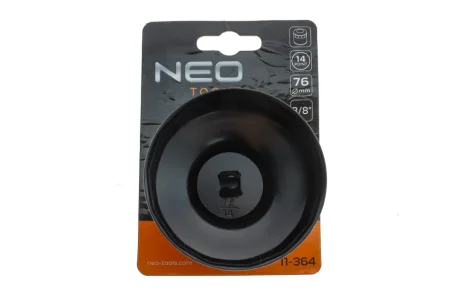 Насадка для заміни масляного фільтра 3/8" (d=76mm/14 граней) NEO TOOLS 11-364