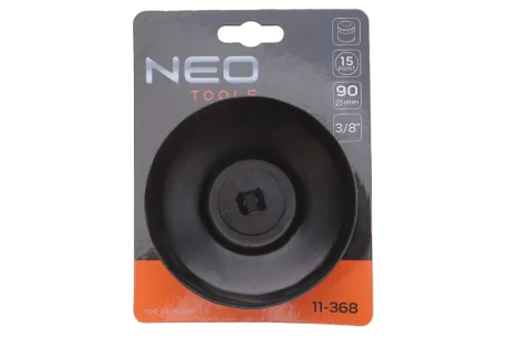 Насадка для заміни масляного фільтра 3/8" (d=90mm/15 граней) NEO TOOLS 11-368
