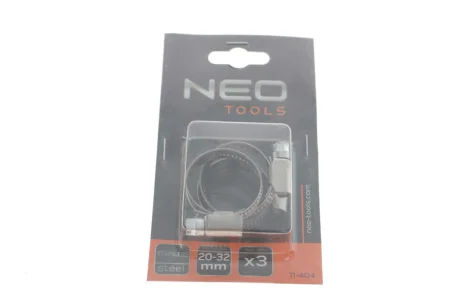 Хомут черв\'ячний Ø20-32x9 мм 3 од. NEO TOOLS 11-404