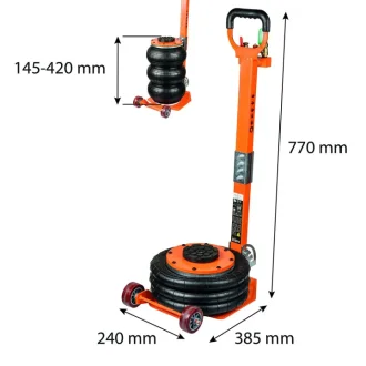 Домкрат підкатний пневматичний 3 т h=145-420 мм NEO TOOLS 11-737