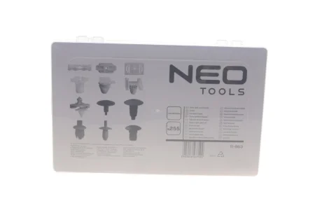 Набір кліпс пластикових Volkswagen (255шт) NEO TOOLS 11-963