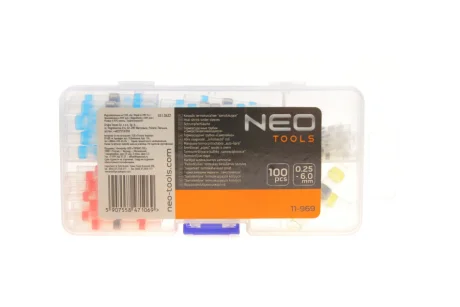 Термоусаджувана трубка (к-кт 100шт) (d=0.25mm-6mm) NEO TOOLS 11-969