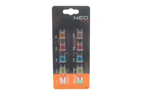 Комплект запобіжників (Міні) (5A/7.5A/10A/15A/20A/25A/30A) NEO TOOLS 11-992