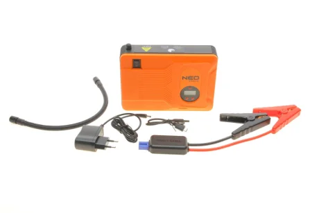 Пусковий пристрій Jumpstarter (Powerbank 14 000 mAh/ліхтар LED/компресор 3.5 Bar) NEO TOOLS 11-997