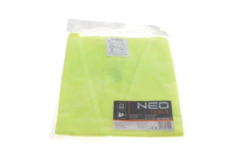 Жилет попереджувальний, жовтий NEO "XL" NEO TOOLS 81-735-XL