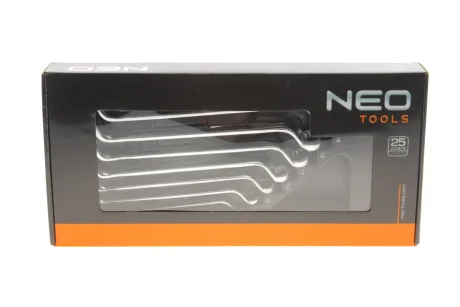 Набір ключів колінчастих 6x7-20х22 мм 45°-75° 8 од. NEO TOOLS 84-233