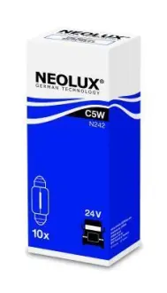 ЛАМПА C5W 24V 5W SV8.5-8 STANDARD UNV ="" NEOLUX N242