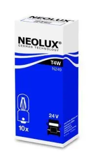 ЛАМПА T4W 24V 4W BA9s STANDARD UNV ="" NEOLUX N249