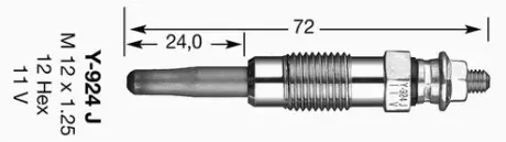Свічка розжарювання D POWER NGK 7906