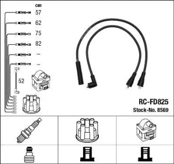 Комплект кабелів високовольтних NGK 8569