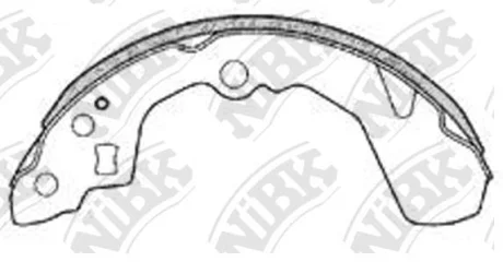 Тормозные колодки барабанные Suzuki NIBK NiBK FN0032