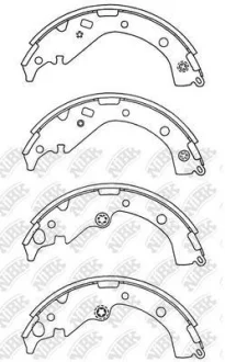 Колодки тормозные барабанные Toyota RAV-4 2000-2005 NIBK NiBK FN2371
