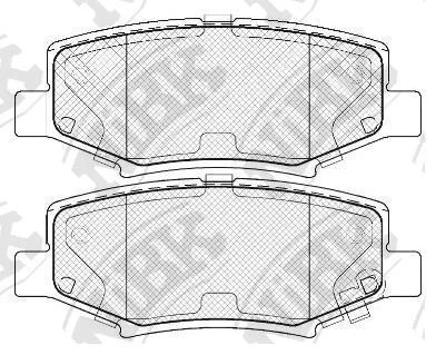 Колодки задние c2007-- Wrangler,Grand Cherokee,Liberty,Nitro NIBK NiBK PN0497