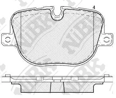 Колодки задние Range Rover Sport NIBK NiBK PN0566
