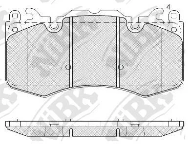 Колодки передние Range Rover, Defender NEW NIBK NiBK PN0567