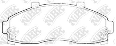 Колодки передние Kia Pregio NIBK NiBK PN0664