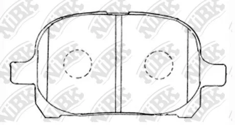 Колодки дискового тормоза NIBK NiBK PN1401