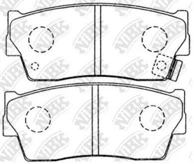 Колодки передние Vitara, X-90 NIBK NiBK PN9298