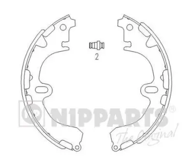 Гальмівні колодки NIPPARTS J3502034