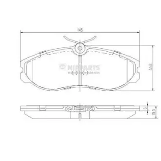 Гальмівні колодки NIPPARTS J3601056