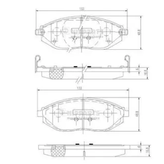 Гальмівні колодки NIPPARTS N3600916
