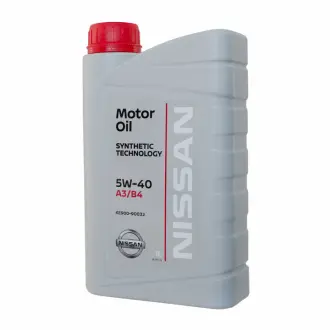 Масло моторное nissan motor oil sae 5w-40 sn/cf, 1л NISSAN KE90090032