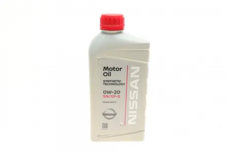 Масло моторное MOTOR OIL FS 0W-20 SN/GF5, 1л / INFINITI NISSAN KE90090133