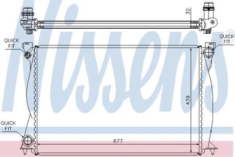 Радіатор охолодження двигуна First Fit NISSENS 60231A
