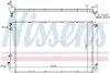 Радіатор охолоджування NISSENS 606608 (фото 1)