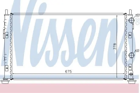 Радіатор охолоджування NISSENS 61003