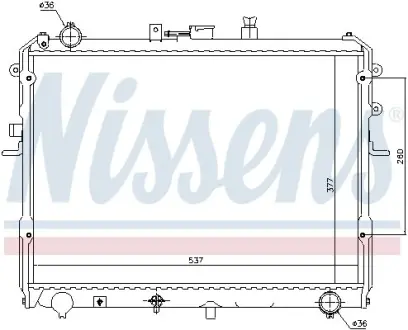 Радіатор охолоджування NISSENS 62381