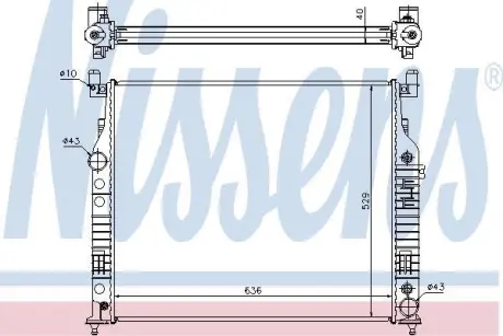Радіатор системи охолодження NISSENS 62577A