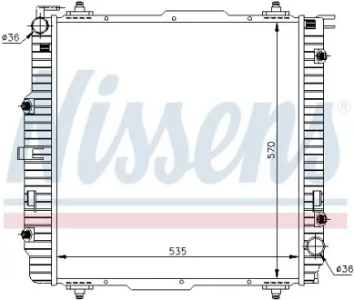 Радіатор охолодження двигуна First Fit NISSENS 62599A