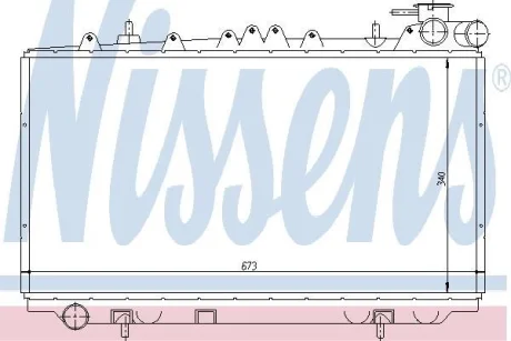 Радиатор NS PRIMERA P10(90-)2.0 D[OE 21410-72J20] NISSENS 62940