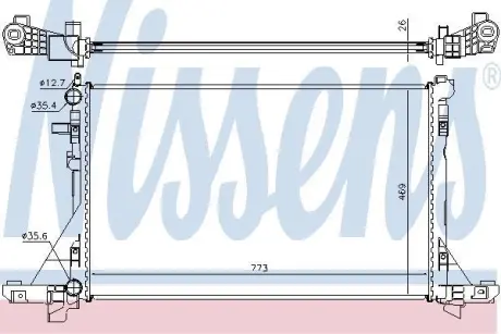 Радіатор NS NV 400(10-)2.3 CDTI(+)[OE 4419451] NISSENS 630732