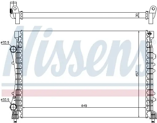 Радіатор охолоджування NISSENS 63815 (фото 1)