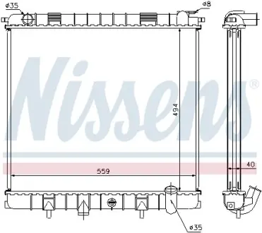 Радіатор охолодження NISSENS 64302A