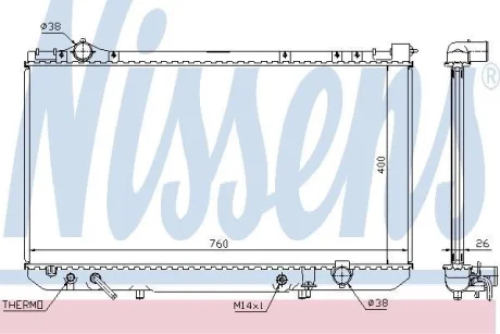 Радіатор LS LS 400[OE 16400-50020] NISSENS 64756