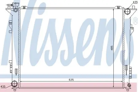 Радіатор системи охолодження NISSENS 66998