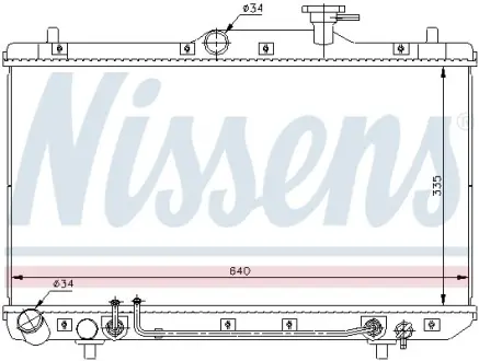Радіатор HY ACCENT(99-)1.5 i(+)[OE 25310-25100] NISSENS 67023