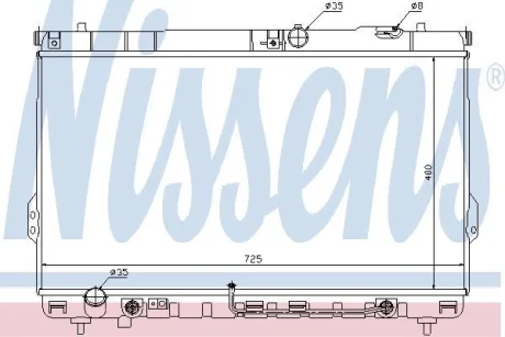 Радиатор охлаждения NISSENS 67036
