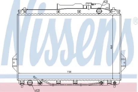 Радіатор охолоджування NISSENS 67527