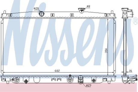 Радіатор охолоджування NISSENS 68149