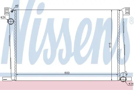 Радіатор системи охолодження NISSENS 69706