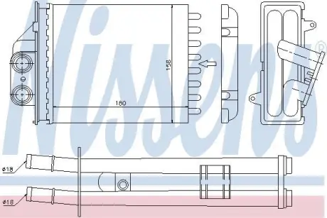 Пічка FT 500(07-)0.9 Twinair(+)[OE 77362540] NISSENS 71453