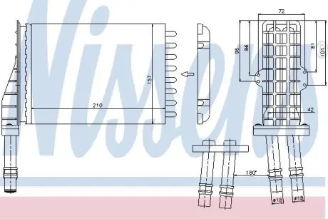 Радіатор пічки First Fit NISSENS 73258