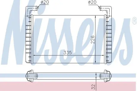 Пічка RVI(90-)380(+)[OE 50 00 294 090] NISSENS 73371