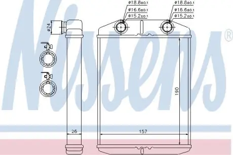 Радіатор пічки First Fit NISSENS 76514